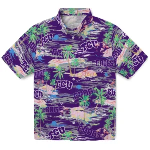 TCU Horned Frogs Flamingo Retreat 2026 Hawaiian Shirt