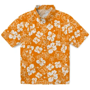 Tennessee Volunteers Hibiscus Bloom Hawaiian Shirt