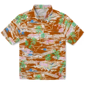 Texas Longhorns Flamingo Retreat 2026 Hawaiian Shirt
