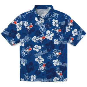 Toronto Jays Hibiscus Bloom Hawaiian Shirt