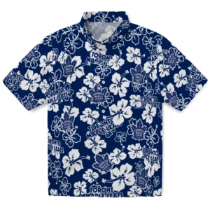 Toronto Maple Leafs Hibiscus Bloom Hawaiian Shirt
