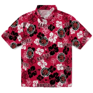Toronto Raptors Hibiscus Bloom Hawaiian Shirt