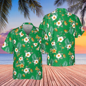 Day Shift Bud Jablonski Jamie Foxx Tropical Paradise Hibiscus Hawaiian Shirt