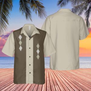 The Sopranos Tony Soprano Twinkle Diamond Striped Hawaiian Shirt