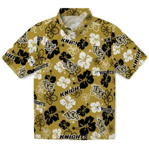 UCF Knights Hibiscus Bloom Hawaiian Shirt
