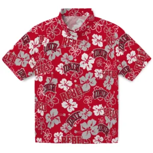 UNLV Rebels Hibiscus Bloom Hawaiian Shirt