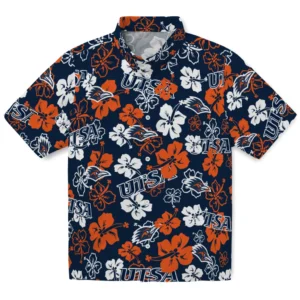 UTSA Roadrunners Hibiscus Bloom Hawaiian Shirt