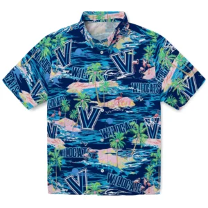 Villanova Wildcats Flamingo Retreat 2026 Hawaiian Shirt