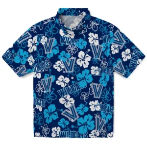 Villanova Wildcats Hibiscus Bloom Hawaiian Shirt