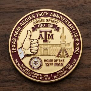 Texas Am Aggies 150Th Anniversary Commemorative Coin 2026