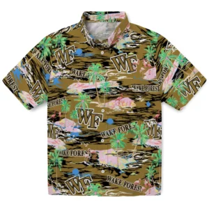 Wake Forest Demon Deacons Flamingo Retreat 2026 Hawaiian Shirt