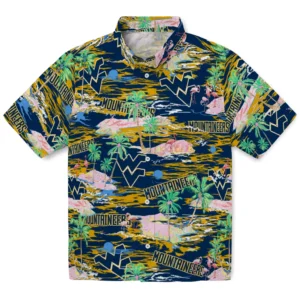 West Virginia Mountaineers Flamingo Retreat 2026 Hawaiian Shirt
