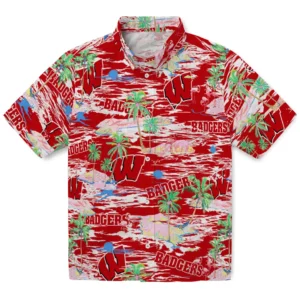 Wisconsin Badgers Flamingo Retreat 2026 Hawaiian Shirt