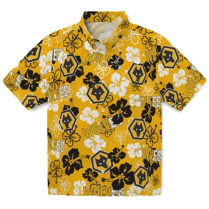 Wolverhampton Wanderers Hibiscus Bloom Hawaiian Shirt