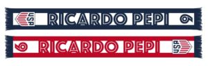 US Soccer Scarf - Ricardo Pepi Graphic Scarf - Soccer Fan Winter Accessory