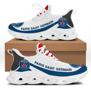 Paris Saint-Germain FC White Blue Air Max Shoes & Air Cushion