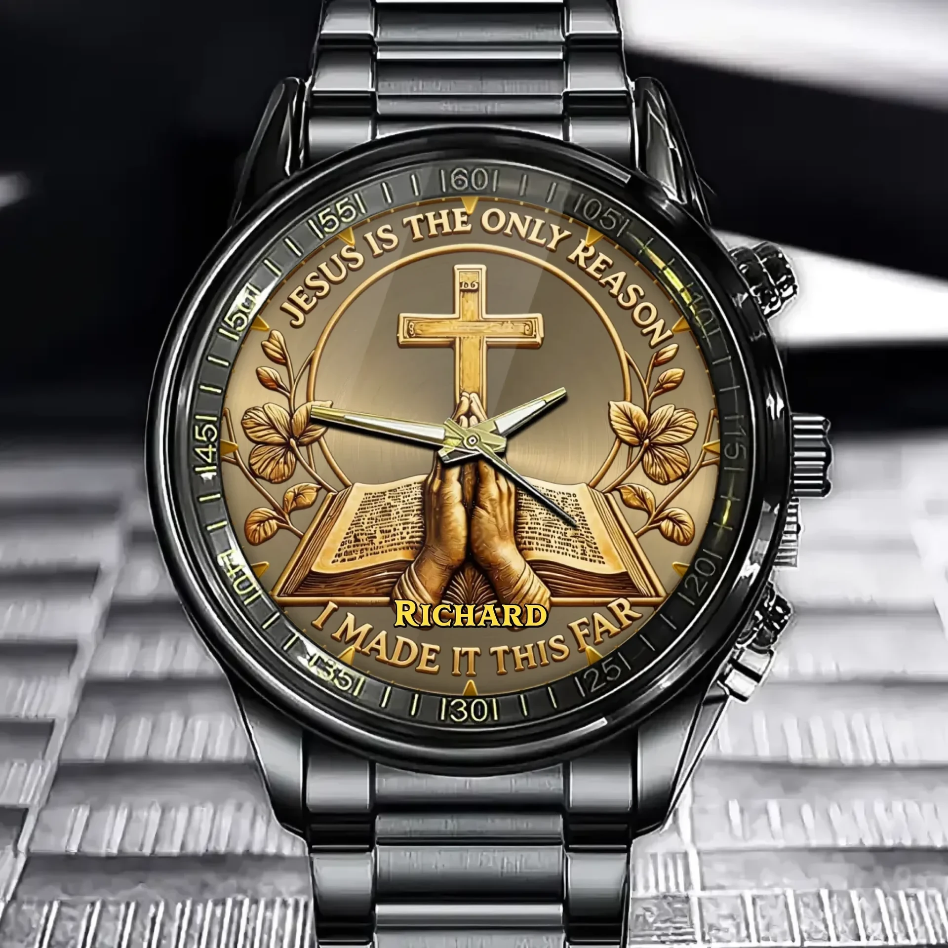 Personalized Jesus Is The Only Reason I Made It This Far Watch Christian Gifts For Him 1 Personalized Jesus Is The Only Reason I Made It This Far Watch Christian Gifts For Him