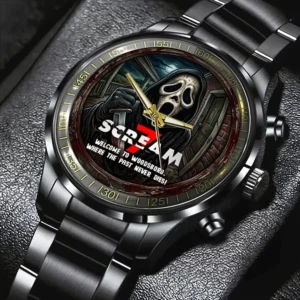 Scream 30th Anniversary Ghostface Horror Movie Steel Watch Scream Merch