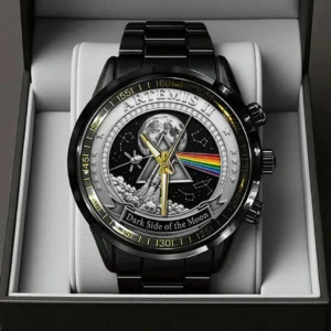 Pink Floyd x Artemis II Dark Side Of The Moon Watch Pink Floyd Merch Gifts For Rock Music Fan