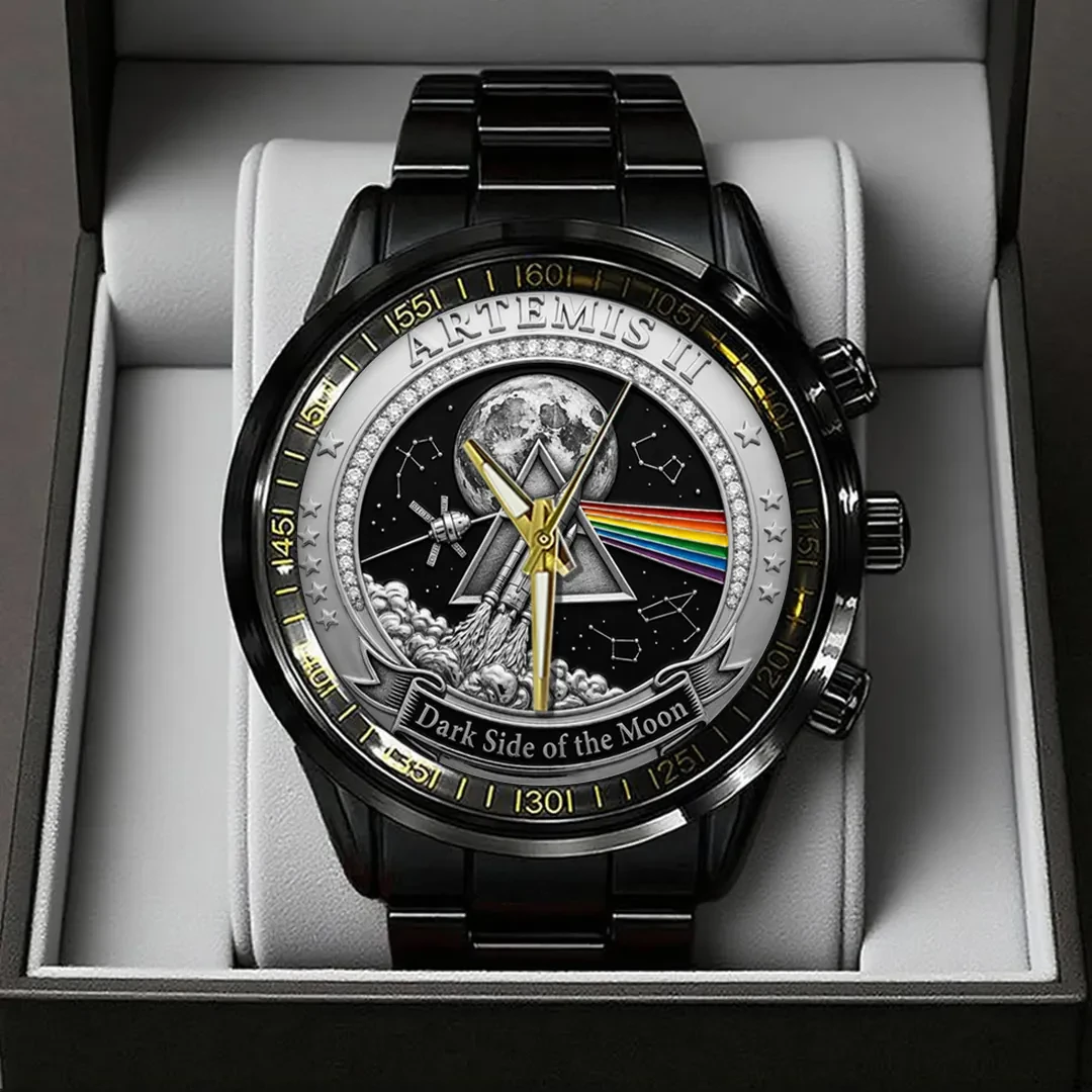 Pink Floyd x Artemis II Dark Side Of The Moon Watch Pink Floyd Merch Gifts For Rock Music Fan 1 Pink Floyd x Artemis II Dark Side Of The Moon Watch Pink Floyd Merch Gifts For Rock Music Fan
