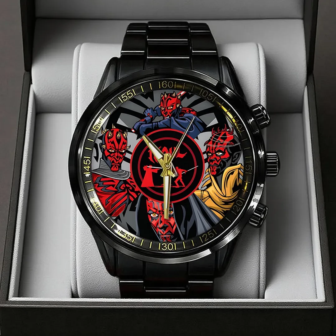 Star Wars Maul Shadow Lord Black Steel Watch Star Wars Merch Gifts For Dad 1 Star Wars Maul Shadow Lord Black Steel Watch Star Wars Merch Gifts For Dad