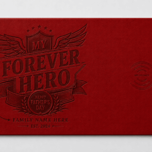 Custom Wireless Charging Desk Mat My Forever Hero Father’s Day Meaningful Gift