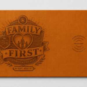Custom Wireless Charging Desk Mat Family First Father’s Day Meaningful Gift