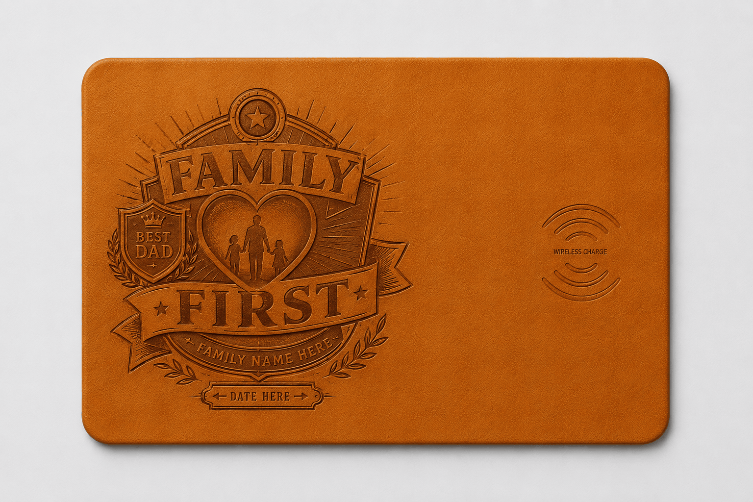 Custom Wireless Charging Desk Mat Family First Father’s Day Meaningful Gift 1 Custom Wireless Charging Desk Mat Family First Father’s Day Meaningful Gift