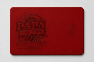 Custom Wireless Charging Desk Mat Papa Est 2026 Father’s Day Meaningful Gift