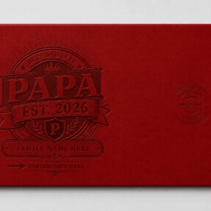 Custom Wireless Charging Desk Mat Papa Est 2026 Father’s Day Meaningful Gift