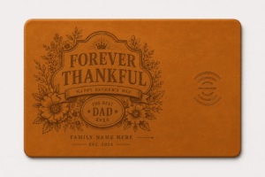 Custom Wireless Charging Desk Mat Forever Thankful Father’s Day Meaningful Gift