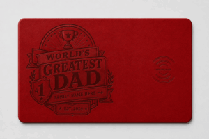 Custom Wireless Charging Desk Mat World’s Greatest Dad Father’s Day Meaningful Gift