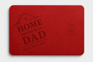 Custom Wireless Charging Desk Mat Home Begins With Dad Father’s Day Meaningful Gift
