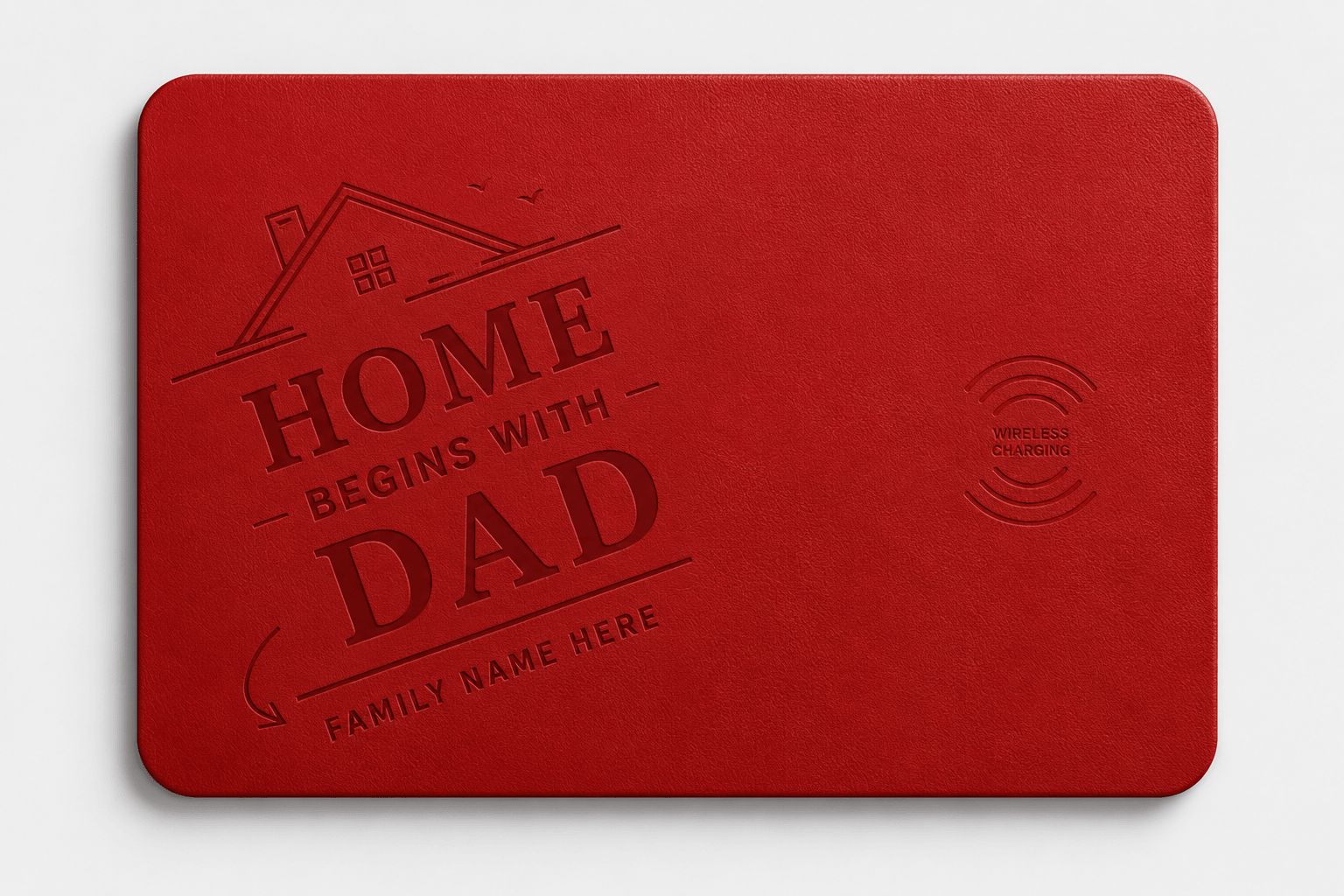 Custom Wireless Charging Desk Mat Home Begins With Dad Father’s Day Meaningful Gift 1 Custom Wireless Charging Desk Mat Home Begins With Dad Father’s Day Meaningful Gift