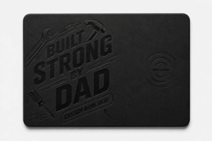 Custom Wireless Charging Desk Mat Built Strong By Dad Father’s Day Meaningful Gift