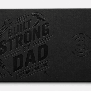 Custom Wireless Charging Desk Mat Built Strong By Dad Father’s Day Meaningful Gift