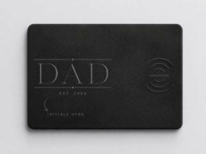 Custom Wireless Charging Desk Mat Dad Established Initials Father’s Day Meaningful Gift