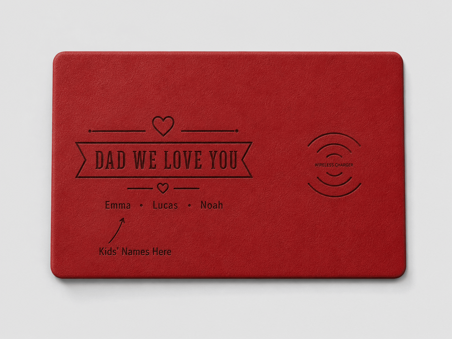 Custom Wireless Charging Desk Mat Dad We Love You Father’s Day Meaningful Gift 1 Custom Wireless Charging Desk Mat Dad We Love You Father’s Day Meaningful Gift