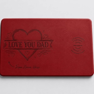 Custom Wireless Charging Desk Mat Love You Dad Father’s Day Meaningful Gift
