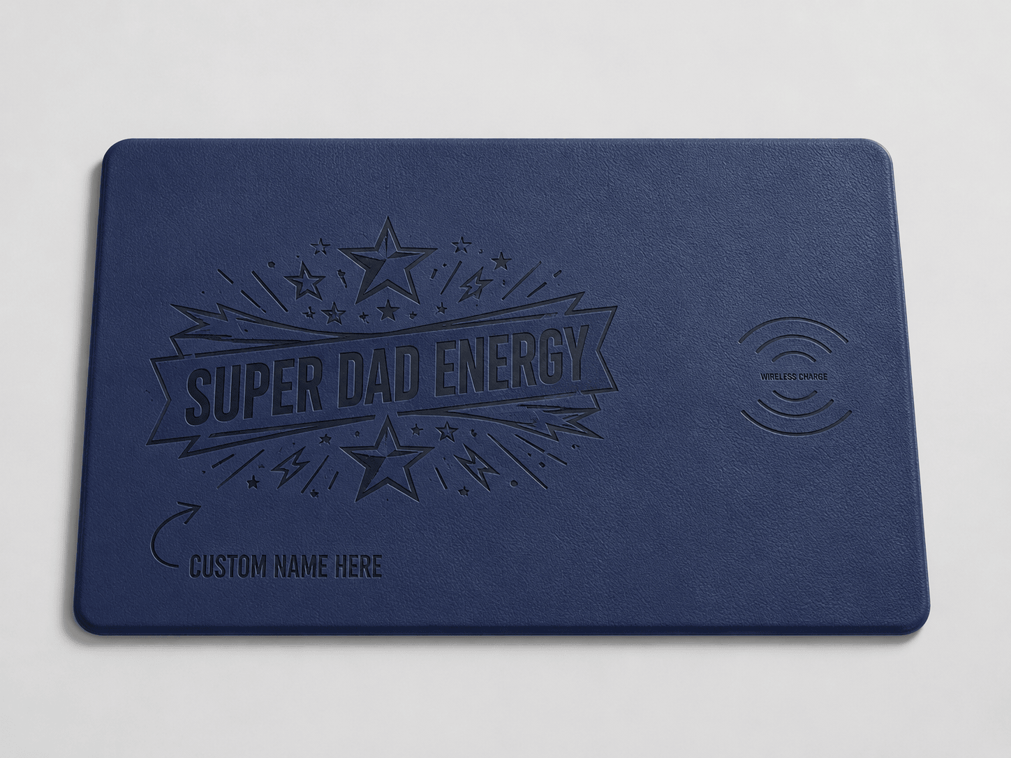 Custom Wireless Charging Desk Mat Super Dad Energy Father’s Day Meaningful Gift 1 Custom Wireless Charging Desk Mat Super Dad Energy Father’s Day Meaningful Gift