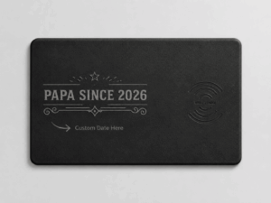 Custom Wireless Charging Desk Mat Papa Since 2026 Father’s Day Meaningful Gift