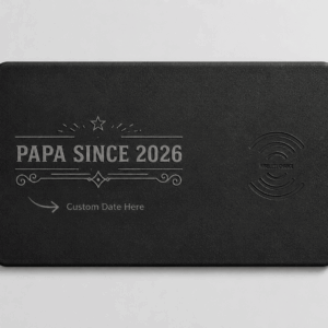 Custom Wireless Charging Desk Mat Papa Since 2026 Father’s Day Meaningful Gift