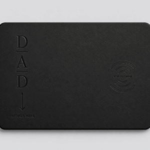 Custom Wireless Charging Desk Mat Dad Initials Father’s Day Meaningful Gift