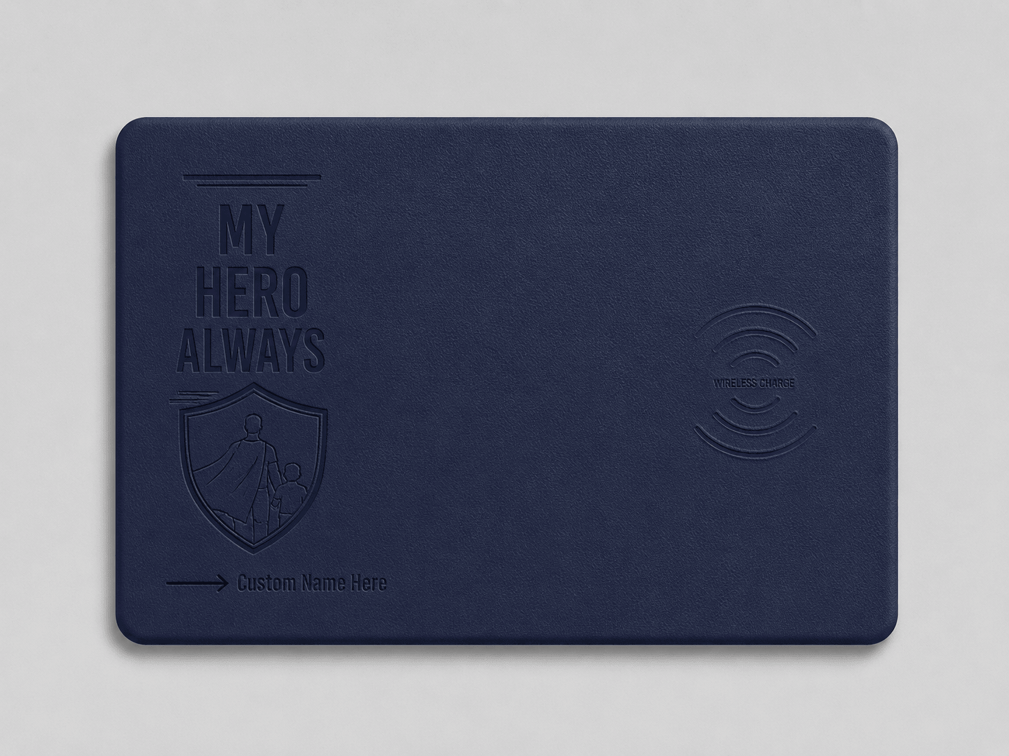 Custom Wireless Charging Desk Mat My Hero Always Father’s Day Meaningful Gift 1 Custom Wireless Charging Desk Mat My Hero Always Father’s Day Meaningful Gift