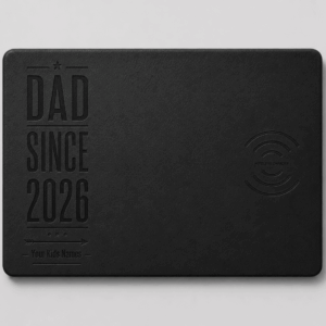 Custom Wireless Charging Desk Mat Dad Since 2026 Father’s Day Meaningful Gift