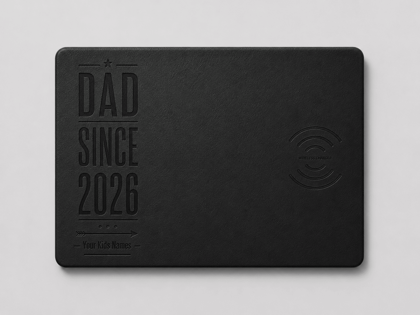 Custom Wireless Charging Desk Mat Dad Since 2026 Father’s Day Meaningful Gift 1 Custom Wireless Charging Desk Mat Dad Since 2026 Father’s Day Meaningful Gift