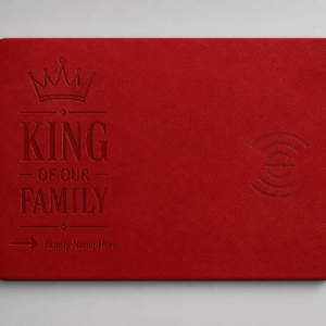 Custom Wireless Charging Desk Mat King of Our Family Father’s Day Meaningful Gift