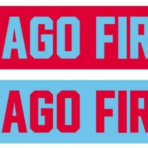 Chicago Fire Two Tone Graphic Scarf - Fan Winter Accessory
