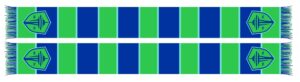Seattle Sounders FC Tri-Bar Graphic Scarf - Soccer Fan Winter Accessory