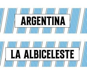 Argentine Football Association Tour Design Blue Graphic Scarf - Fan Winter Accessory